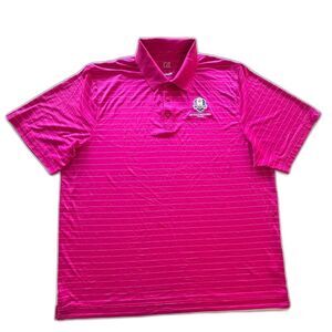 Cutter cutter Mens tshirt fucsia golf sport casual comfortable plus size 3XL